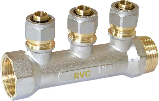 МП Коллектор RVC 1 гш 3 выхода цанги 16