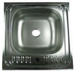 Мойка нерж. 500х500х115 (0,4 мм) (2 СОРТ)