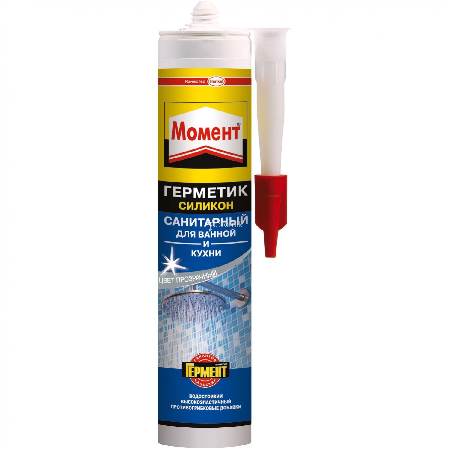 Герметик "Момент" силиконовый санитарный д/ванной и кухни белый, 280мл
