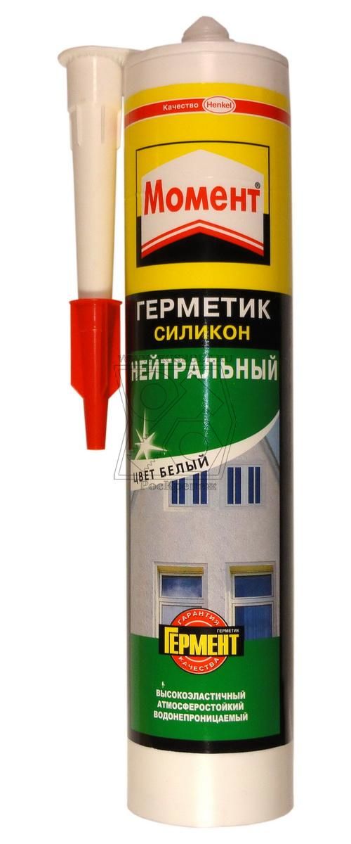 Герметик "Момент" силиконовый нейтральный белый, 280мл