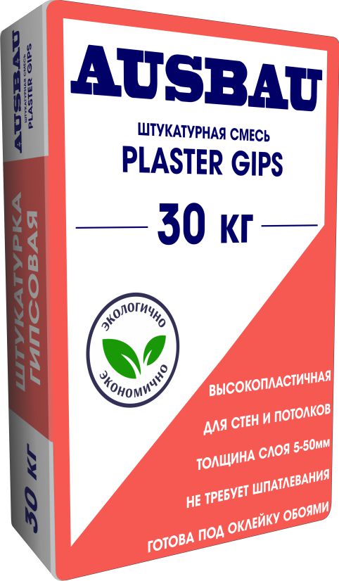 Ausbau PLASTER GIPS штукатурка гипсовая 30кг