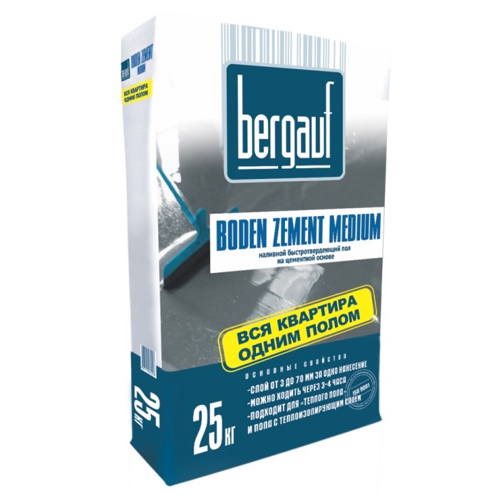 Bergauf Boden Zement Medium наливной пол 25кг
