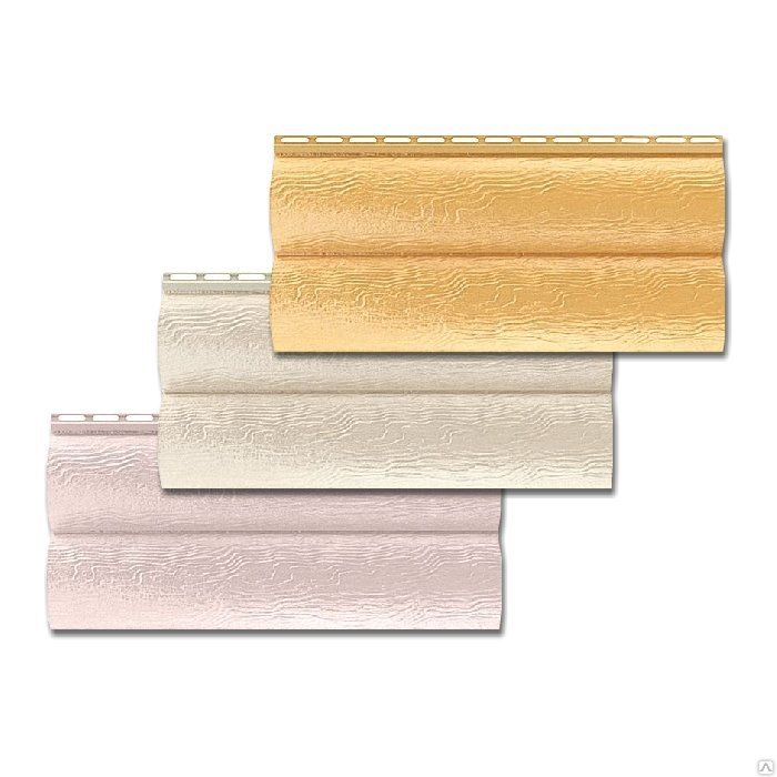 Альта-Профиль Blockhouse сайдинг виниловый блокхаус двупереломный 3100х320мм