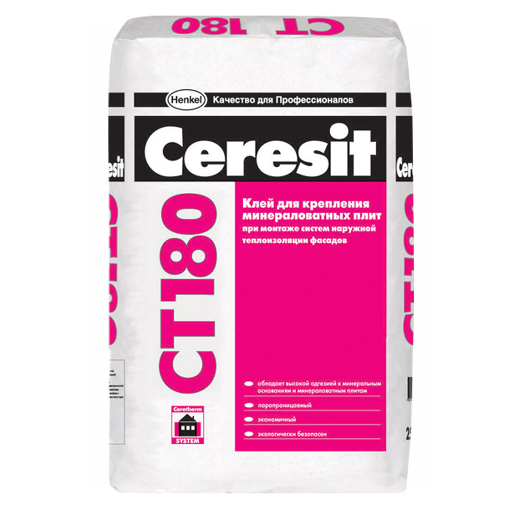 Ceresit CT 180 клей для крепления минераловатных плит 25кг
