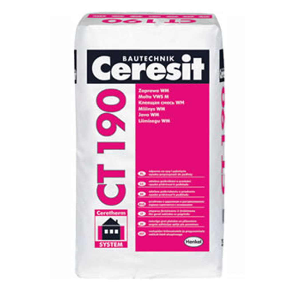 Ceresit CT 190 смесь штукатурно-клеевая 25кг