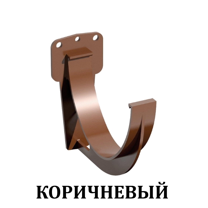 Альта-Профиль держатель желоба ПВХ коричневый