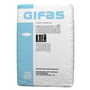 Gifas Холод клей гипсовый 25 кг 