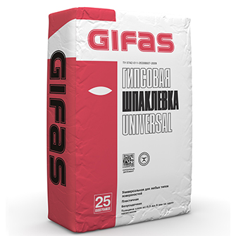 Gifas Universal универсальная шпатлевка на гипсовой основе 25кг