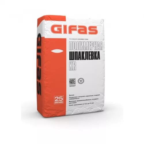 Gifas KR шпатлевка финишная полимерная 25кг