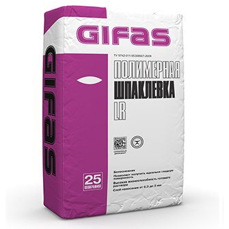 Gifas LR шпатлевка финишная полимерная 25кг