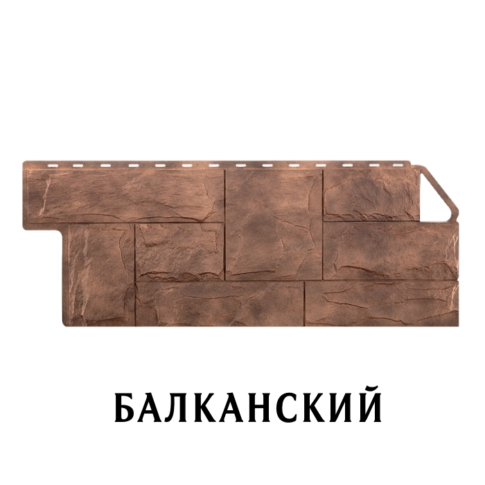 Фасадная панель "Гранит Балканский" 1140х470х23мм