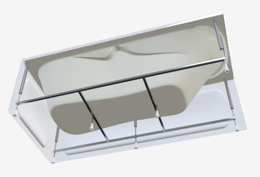 Каркас универсальный для акриловых ванн АЛЕКСАНДРА 1,5м и 1,7м