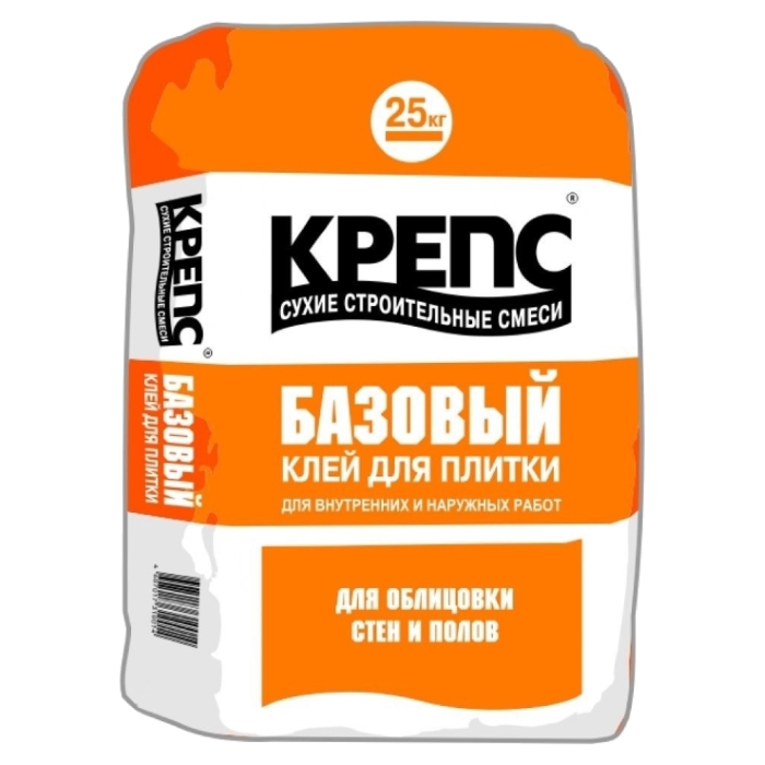 Крепс Базовый клей для керамической плитки 25кг