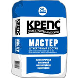 Крепс Мастер штукатурка цементная высокопластичная 25кг