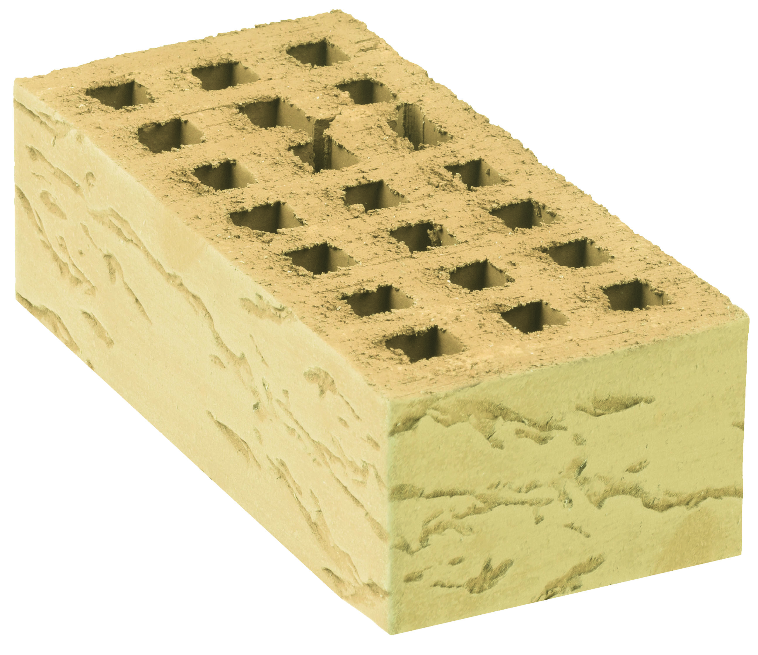 Кирпич лицевой пустотелый утолщенный "Грецкий орех" К-1,35 слоновая кость