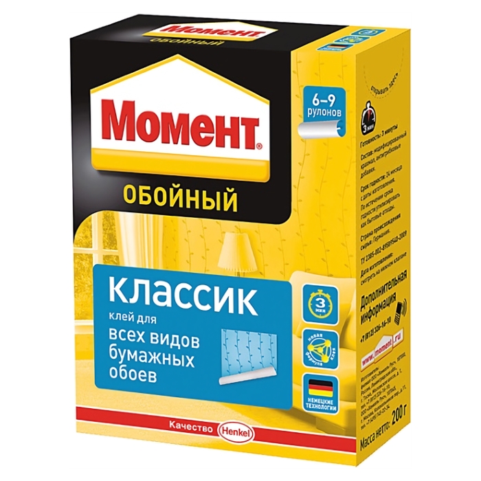 "Момент" клей обойный "Классик", 25 кг
