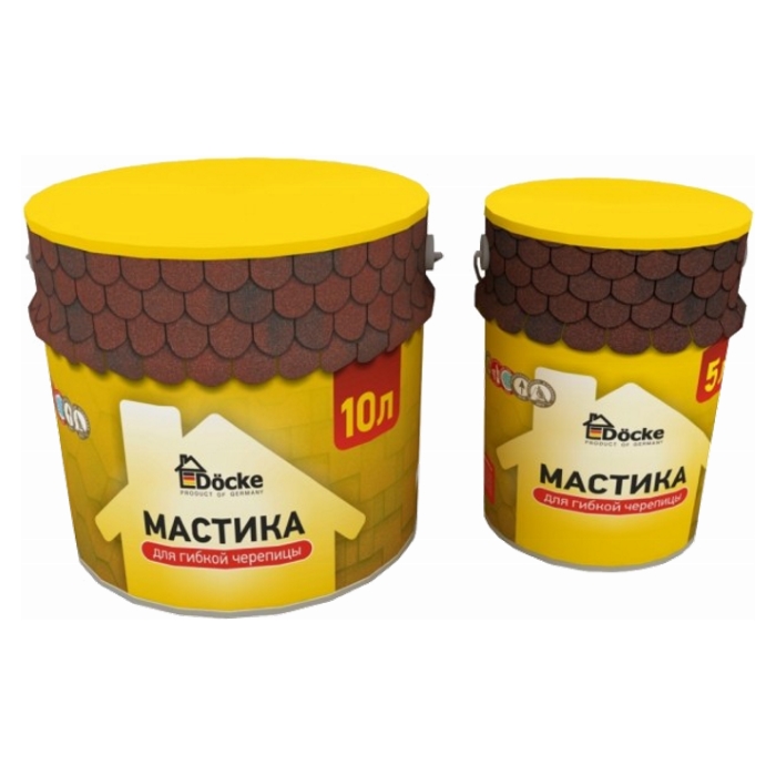 Docke мастика для гибкой черепицы, 5л