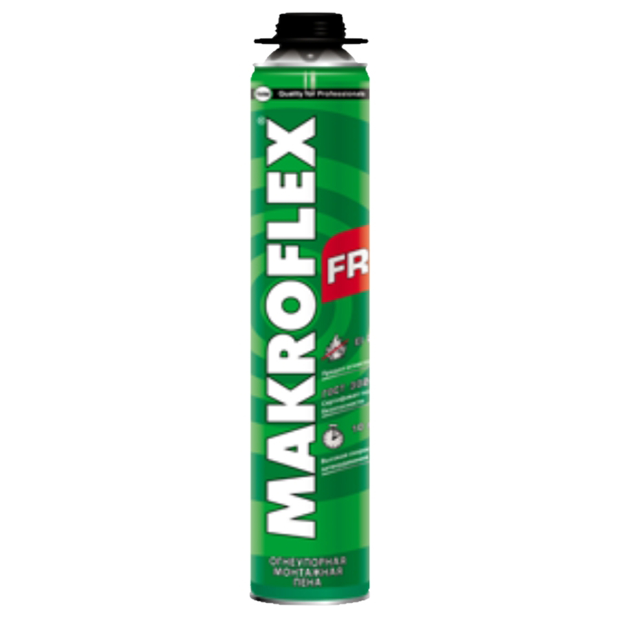 Пена монтажная "Makroflex ФР77" профессиональная огнеупорная, 750 мл