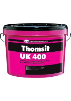 "Thomsit UK 400" клей водно-дисперсионный универсальный для текстильных и ПВХ покрытий, 3кг