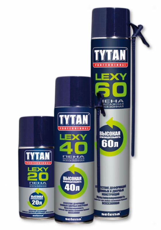 Пена монтажная Tytan Lexy 40 всесезонная, 500мл 