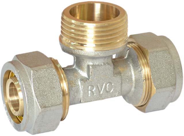 МП Тройник цанга RVC 16 х 3/4 ш
