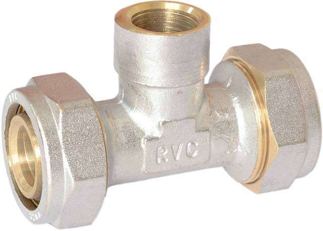МП Тройник цанга RVC 20 х 1/2 г