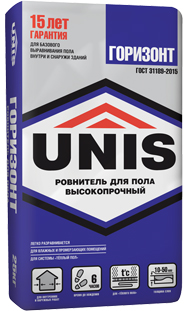 Unis Горизонт ровнитель на цементной основе 25кг
